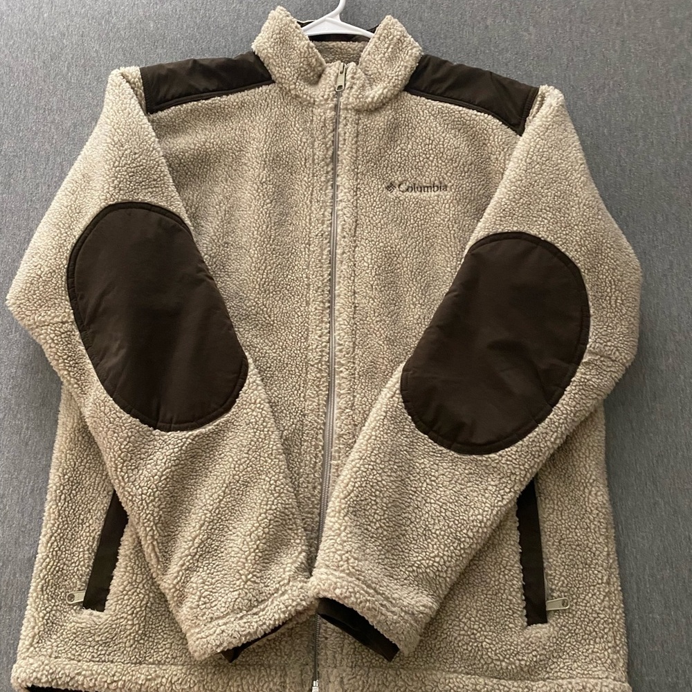 Fleece Columbia zip-up jacket
